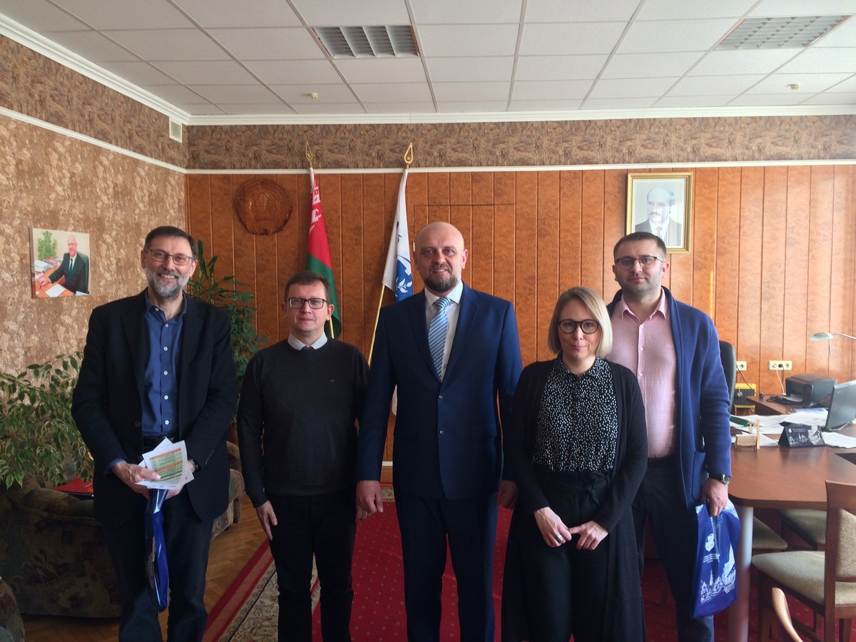 Встреча ректора университета А.В. Драгана с преподавателями из партнёрских университетов стран ЕС